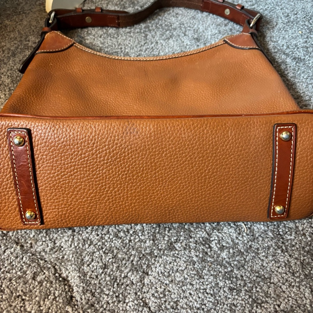 Dooney & Bourke Brown Pebble Grain Hobo - Picture 6 of 6